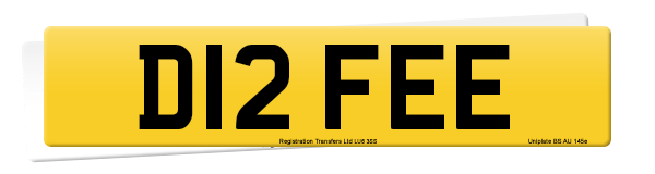 Registration number D12 FEE